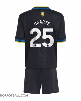 Billige Fotballdrakt Manchester United Manuel Ugarte #25 Replika Tredjedraktsett Barn 2025-26 Kortermet (med bukser)